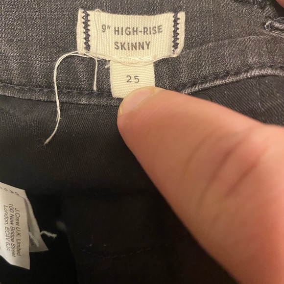 Womens Madewell Gray Wash 9” High Rise Skinny Distressed Jeans 25 Waist - Picture 4 of 4